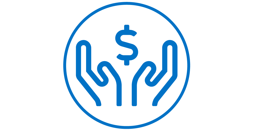 Hands and Money Icon