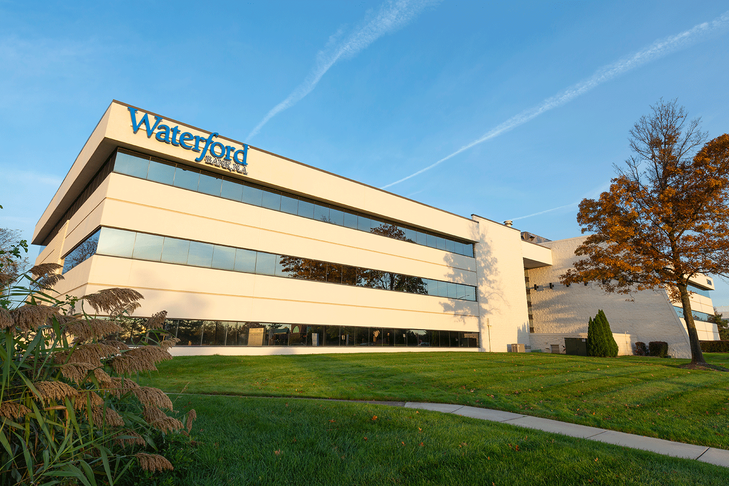 View of the Troy Office Building from outside.