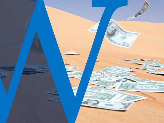 Unclaimed funds and bills blow in the wind.